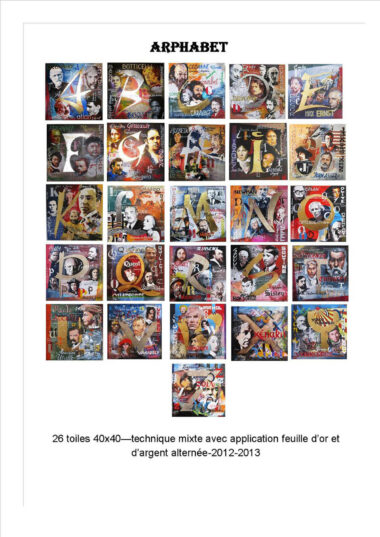 26 toiles (40x40)