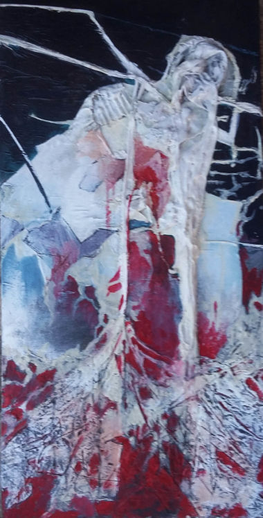 Technique mixte (37x76) CAUCHEMAR