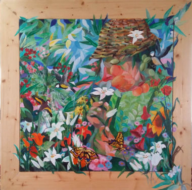 Acrylique sur toile et bois (100x100) Acrylique sur toile et bois (100x100)