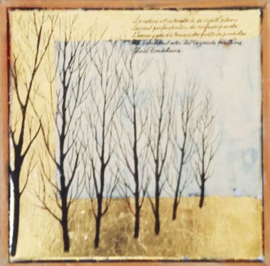 Technique mixte (30x30) LA NATURE EST UN TEMPLE