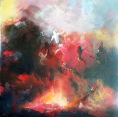 Acrylique (70x70) LASCIATE OGNI SPERANZA