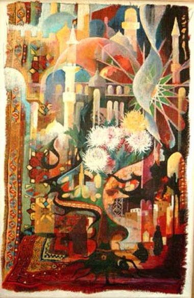 Technique mixte sur toile marouflée sur panneau bois (100x66) Technique mixte sur toile marouflée sur panneau bois (100x66)