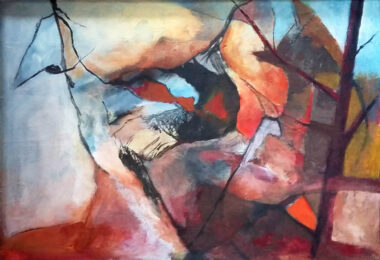 Acrylique sur panneau bois (84x58) BESTIAIRE