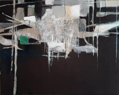 Technique mixte sur toile (80x100) - 2020 PLAIDOYER POUR DU VERT