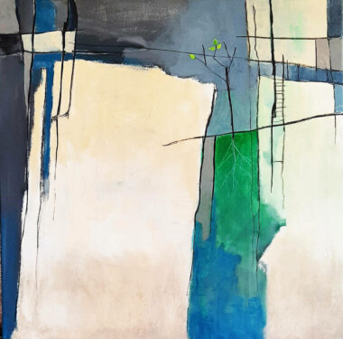 Acrylique sur toile (80x80) - 2020 SURVIVRE