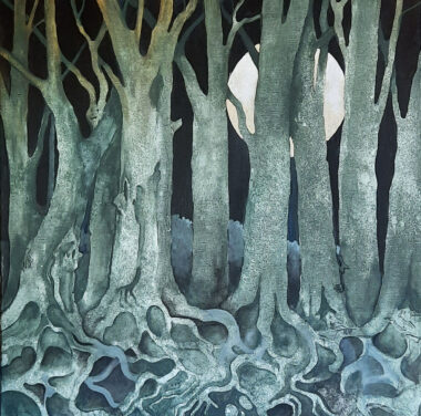 Acrylique sur toile (80x80) Il était une fois